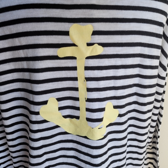 NWT CHARLIE B Stripes Anchor Long Sleeve Knit Top XL - Picture 8 of 13